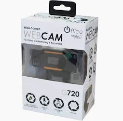 Gabba Goods Wide-Screen 720P HD Webcam with Built in Mic TekShack