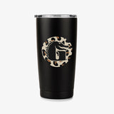 3.5-inch Leopard Circle "G" Decal | White