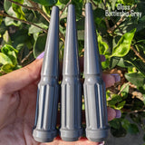 32 Pc 14x1.5 7-Spline Spike Lug Nuts 4.5" Tall - Powder Coated + Key Socket