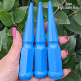 24 Pc 14x1.5 Spike Lug Nuts 4.5" Tall - Powder Coated - Various Colors