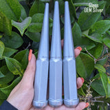 24 Pc 14x1.5 Spike Lug Nuts 6" Tall - Powder Coated - Various Colors