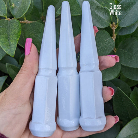 32 Pc 14x1.5 Spike Lug Nuts 4.5" Tall - Powder Coated - Various Colors