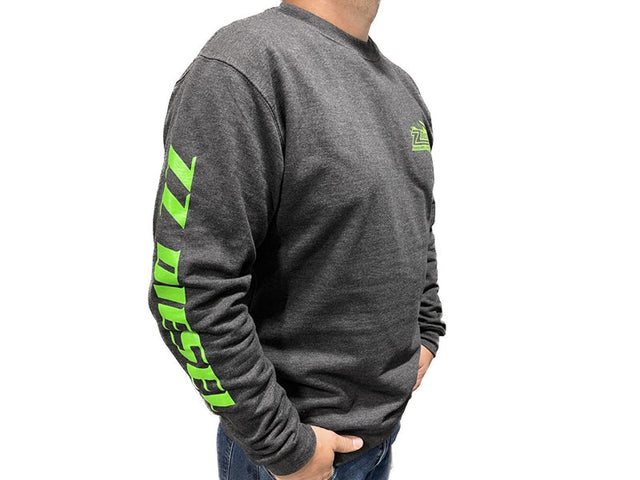 ZZ Diesel Lime Green & Grey Crewneck Sweatshirt ZZ Diesel