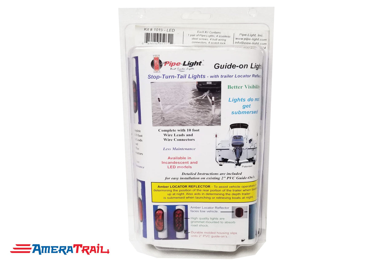 LED Guidepost Lights Fits 2" PVC Posts- Pipe Light Guide on Lights