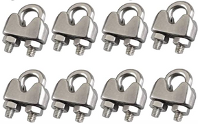 1/16" Wire Rope Clip Cable Clamp – U-Bolt Fastener for Steel Cable TekShack