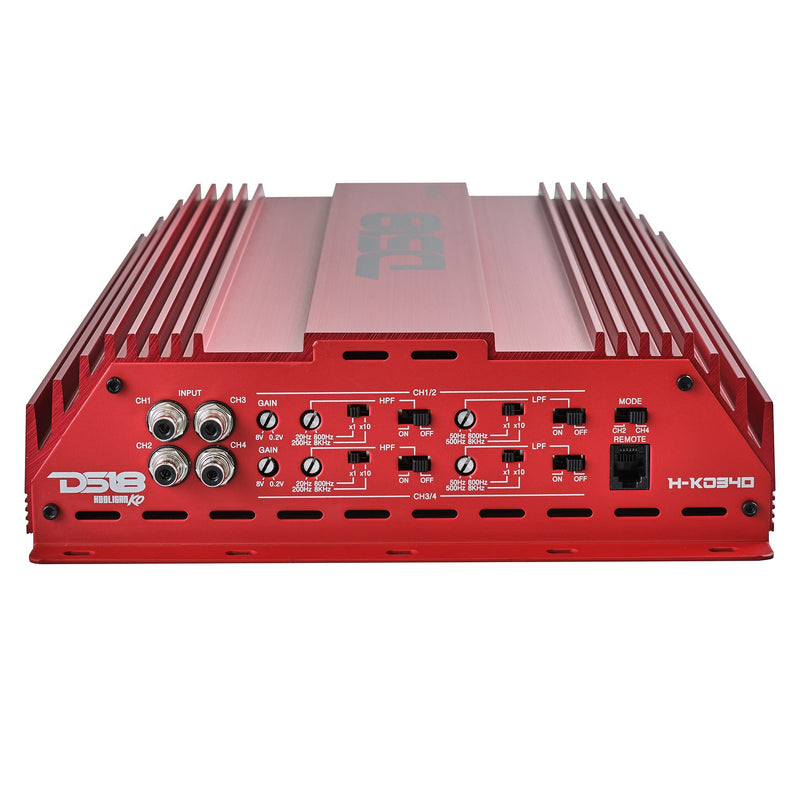 HOOLIGAN KO Full Range Class D 4-Channel Amplifier 4 x 300 Watts Rms @ 4-Ohm Made In Korea