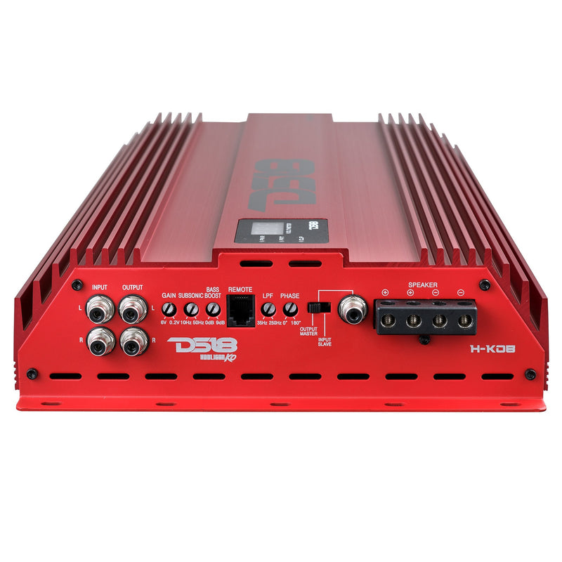 HOOLIGAN KO 1-Channel Amplifier with Voltmeter 8000 Watts Rms @ 1-Ohm Made In Korea