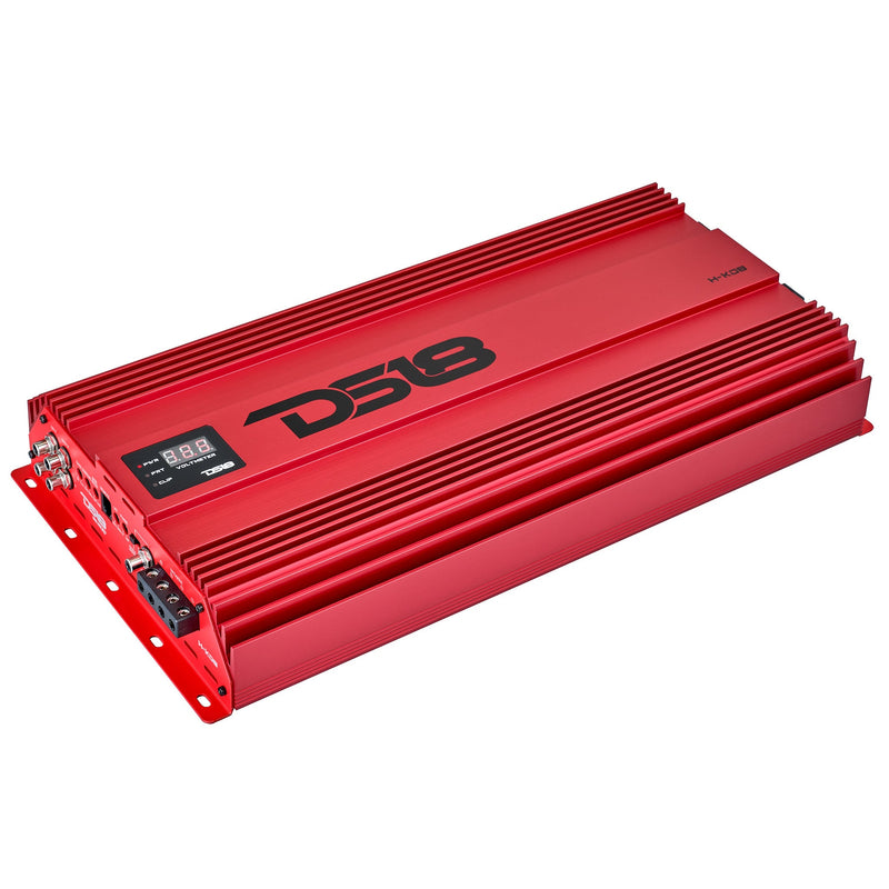 HOOLIGAN KO 1-Channel Amplifier with Voltmeter 8000 Watts Rms @ 1-Ohm Made In Korea