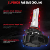 H10/9140/9145 LED Fog Lights Bulb 40W 6500K 6000LM White 2Pcs