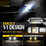 H11 H8 H9 LED Fog Light Bulbs 13W 6000LM 6000K | 2 Bulbs