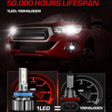 H11 H8 H9 LED Headlight Bulbs 20W 15000LM 6000K | 2 Bulbs for Chevy/Ford/Dodge/Jeep/BMW/Nissan/Toyota/Honda