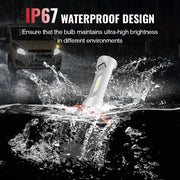 H11 9005 240W 6500K 14000LM White IP68 LED Headlight Bulbs 2Pcs Flashark