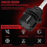 H13/9008 LED Headlight Bulbs 100W 6000K ‎‎14000LM White Dual-function 2Pcs for Chevrolet/Ford/GMC//BMV/Dodge/Honda/Nissan/Jeep