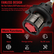 H13/9008 LED Headlight Bulbs 60W 6500K ‎‎18000LM White Dual-function 2Pcs Flashark
