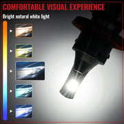 H13/9008 LED Headlight Bulbs 60W 6500K ‎‎18000LM White Dual-function 2Pcs Flashark