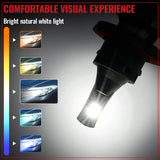 H13/9008 LED Headlight Bulbs 60W 6500K ‎‎18000LM White Dual-function 2Pcs