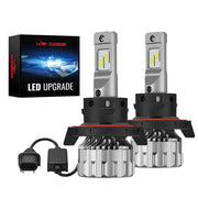 H13/9008 LED Headlight Bulbs 70W 6500K ‎‎18000LM White Dual-function 2Pcs for Chevrolet/Ford/GMC//BMV/Dodge/Honda/Nissan/Jeep Flashark