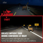 H13/9008 LED Headlight Bulbs 70W 6500K ‎‎18000LM White Dual-function 2Pcs for Chevrolet/Ford/GMC//BMV/Dodge/Honda/Nissan/Jeep Flashark