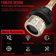 H13/9008 LED Headlight Bulbs 110W 6500K ‎‎28000LM White Dual-function 2Pcs for Chevrolet/Ford/GMC//BMV/Dodge/Honda/Nissan/Jeep Flashark