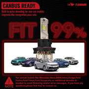 H13/9008 LED Headlight Bulbs 110W 6500K ‎‎28000LM White Dual-function 2Pcs for Chevrolet/Ford/GMC//BMV/Dodge/Honda/Nissan/Jeep Flashark