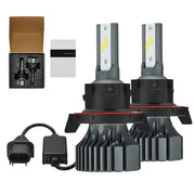 H13/9008 LED Headlight Bulbs 120W 6000K ‎‎14000LM White Dual-function 2Pcs for Chevrolet/Ford/GMC//BMV/Dodge/Honda/Nissan/Jeep Flashark