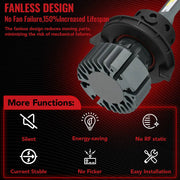 H13/9008 LED Headlight Bulbs 120W 6000K ‎‎14000LM White Dual-function 2Pcs for Chevrolet/Ford/GMC//BMV/Dodge/Honda/Nissan/Jeep Flashark