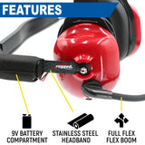 H80 Track Talk Linkable Intercom Headset - Bring The Conversation To The Circle Track NASCAR event