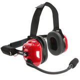 PAIR - H80 Track Talk Linkable Intercom Headsets - Bring The Conversation To The Circle Track NASCAR event