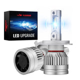 X3S 9003/H4/HB2 100W 6500K 24000LM White IP67 LED Headlight Bulbs 2Pcs Flashark