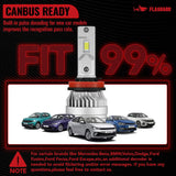 H11 9005 150W 6500K 28000LM White IP67 LED Headlight Bulbs 2 Pairs
