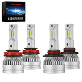 H11 9005 150W 6500K 28000LM White IP67 LED Headlight Bulbs 2 Pairs Flashark