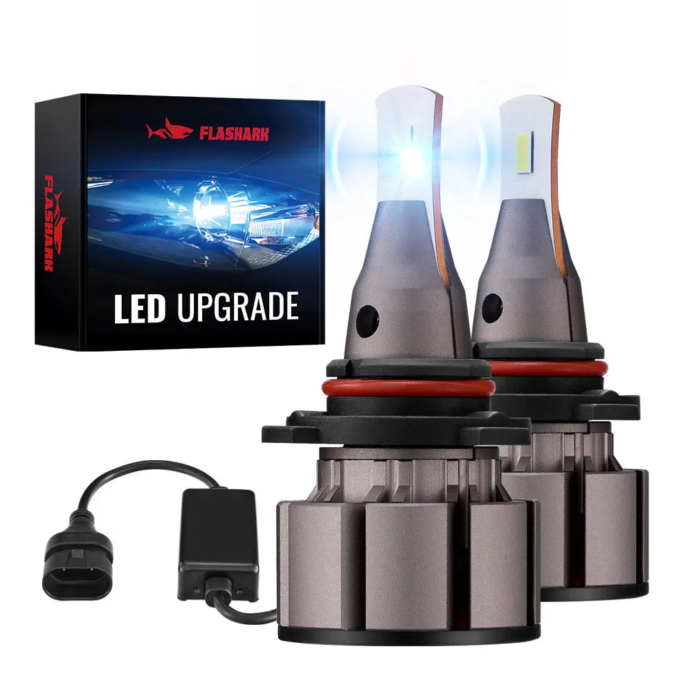 L2 9005/HB3 110W 6500K 18000LM White LED Headlight Bulbs 2Pcs