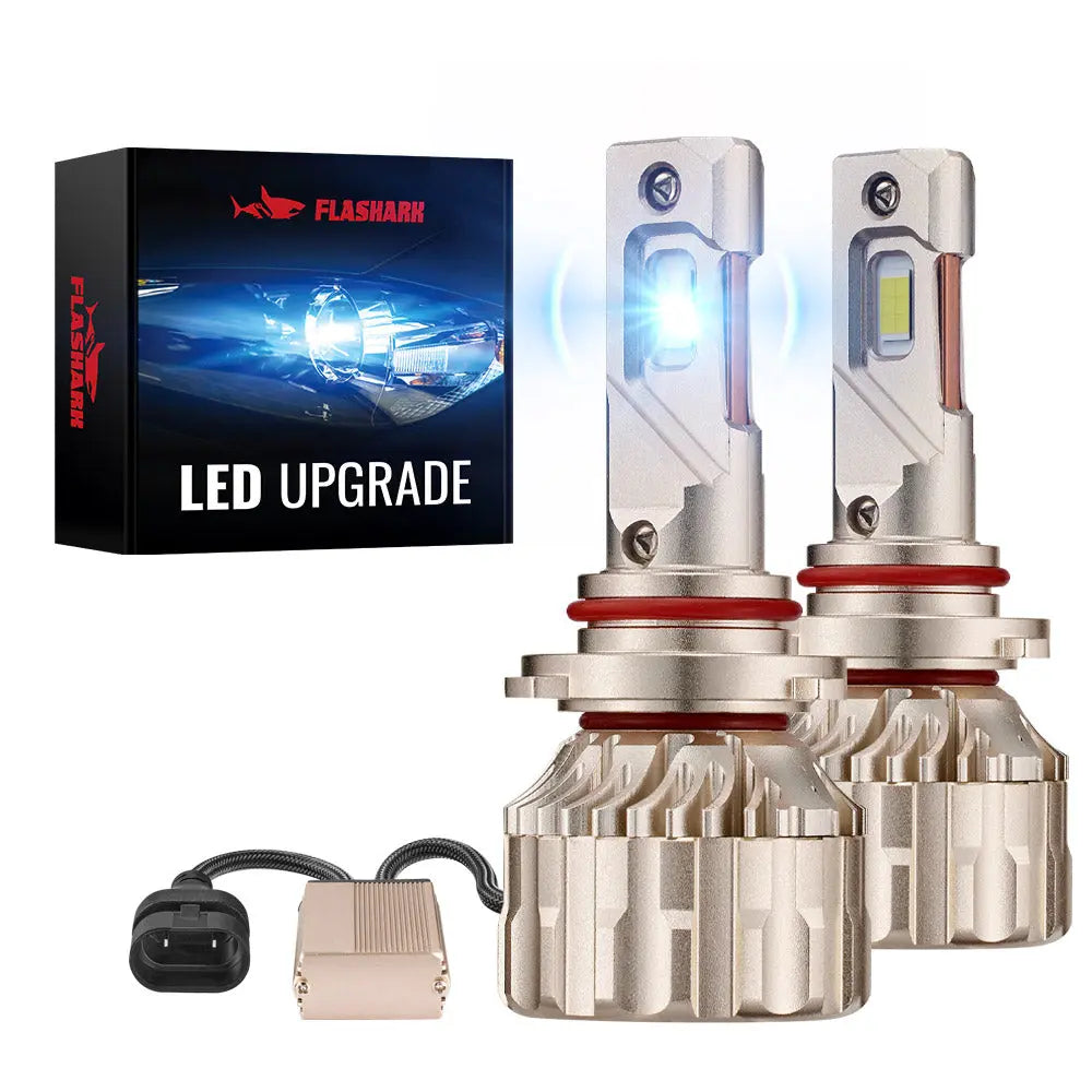 X4 9005/HB3 110W 6500K 28000LM White IP68 LED Headlight Bulbs 2Pcs