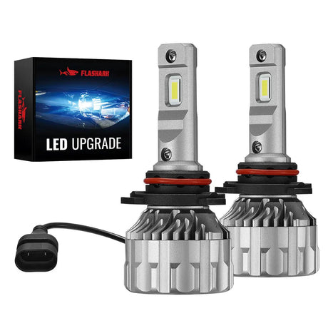9005/HB3 9006/HB4 120W 6500K 22000LM White IP67 LED Headlight Bulbs 2 Pairs Flashark