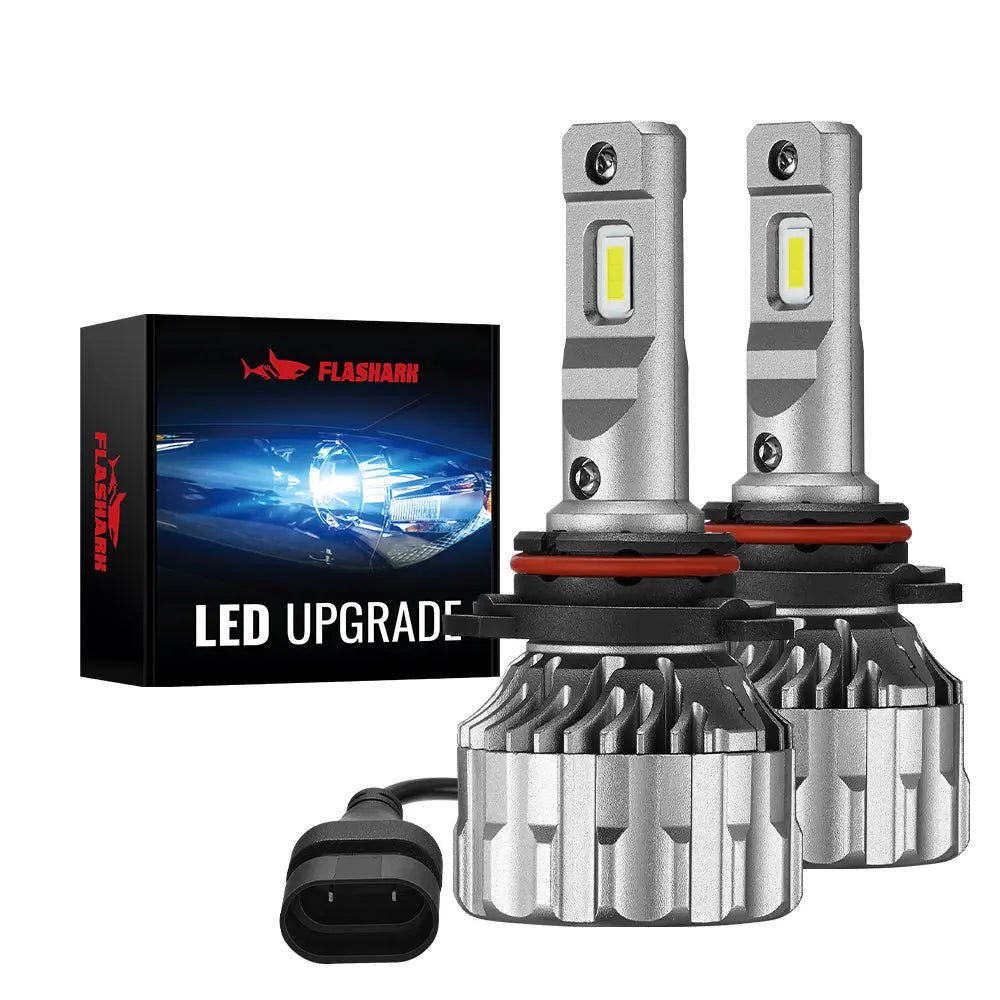 9005/HB3 9006/HB4 120W 6500K 22000LM White IP67 LED Headlight Bulbs 2 Pairs Flashark