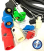 CAM LOCK 2/0 TYPE W Entertainment ,Generator Power Cables 5 CABLE SET WITH CAPS MMMFF TO PIGTAIL AC/DC WIRE AND SUPPLY