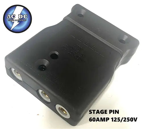Hubbell Stage Pin Inline FEMale 60A 125/250V HBL60SPF AC/DC WIRE AND SUPPLY