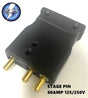 Hubbell Stage Pin Inline Male 60A 125/250V HBL60SPM AC/DC WIRE AND SUPPLY