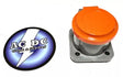 Hubbell HBLNCO Single Pole Connector, Non-Met Cover, ORANGE Camlock series 16 AC/DC WIRE AND SUPPLY
