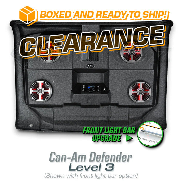 2016+ Can-Am Defender LEVEL 3 Stereo Top with Light Bar (2-Door, HD7-HD10) Can-Am