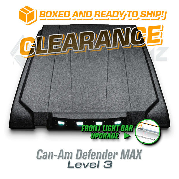 2016+ Can-Am Defender MAX LEVEL 3 Stereo Top with Light Bar (4-Door, HD7-HD10) Can-Am