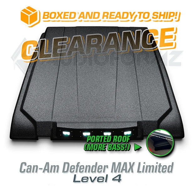 2016-2025 Can-Am Defender MAX Limited/Cab LEVEL 4 Stereo Tops (4-Door, HD7-HD10)