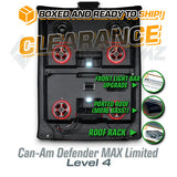2016-2025 Can-Am Defender MAX Limited/Cab LEVEL 4 Stereo Top (4-Door, HD7-HD10) + Roof Rack Can-Am