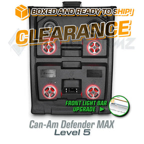 2016+ Can-Am Defender MAX LEVEL 5 Stereo Top with Light Bar (4-Door, HD7-HD10) Can-Am