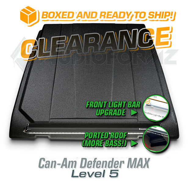 2016+ Can-Am Defender MAX LEVEL 5 Stereo Top Ported with Light Bar (4-Door, HD7-HD10) Can-Am