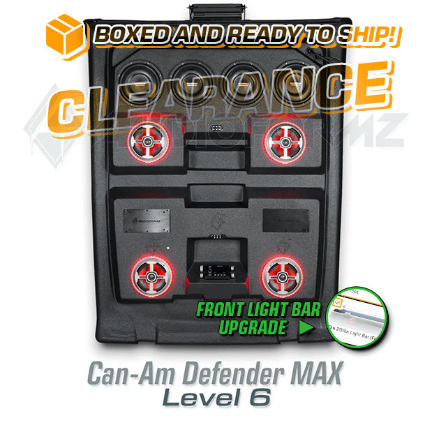 2016+ Can-Am Defender MAX LEVEL 6 Stereo Top (4-Door, HD7-HD10)