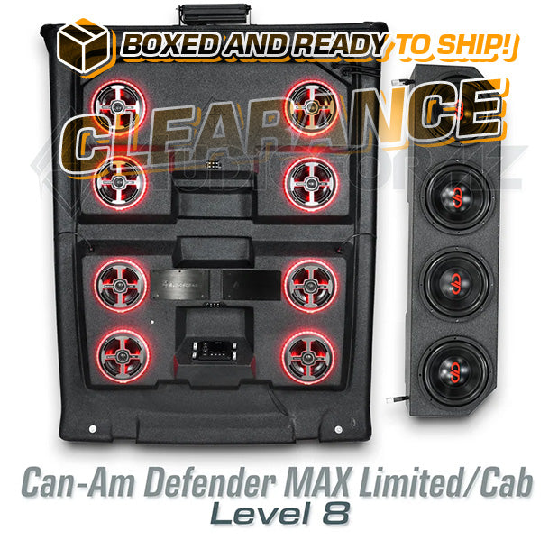 2016-2025 Can-Am Defender MAX Limited/Cab LEVEL 8 Stereo Tops (4-Door, HD7-HD10)