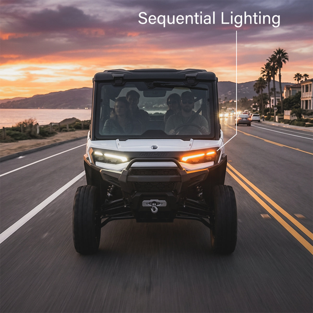 Turn-Signal Plug-&-Play Kit | 2026 Can-Am Defender HD11 | Front LED Lights w/Taillight Integration