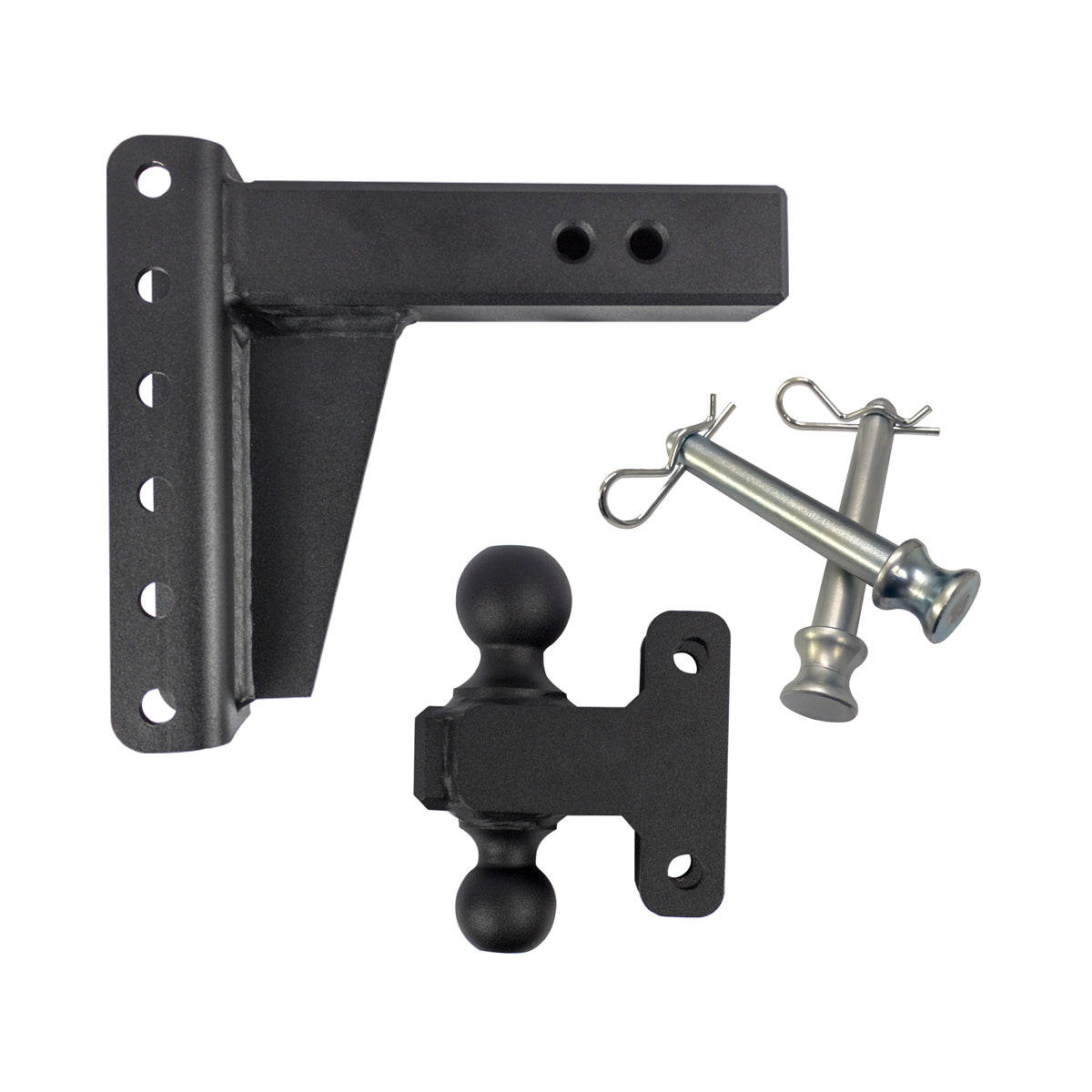 Bulletproof Heavy Duty 6” Drop/Rise Trailer Hitch 2.5" Box Steel Shank