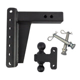 Bulletproof Heavy Duty 8” Drop/Rise Trailer Hitch 2.5 Box Steel Shank